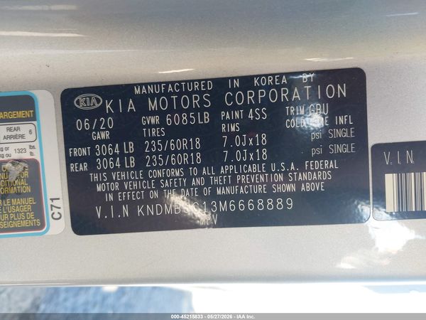 2021 KIA SEDONA EX