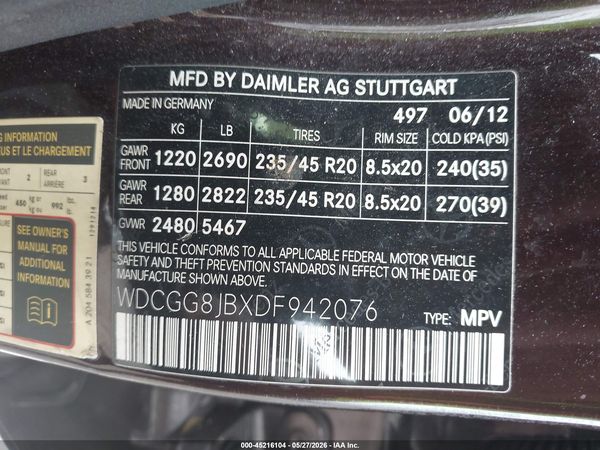 2013 MERCEDES-BENZ GLK 350 4MATIC