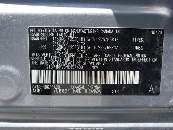 2021 TOYOTA RAV4 XLE