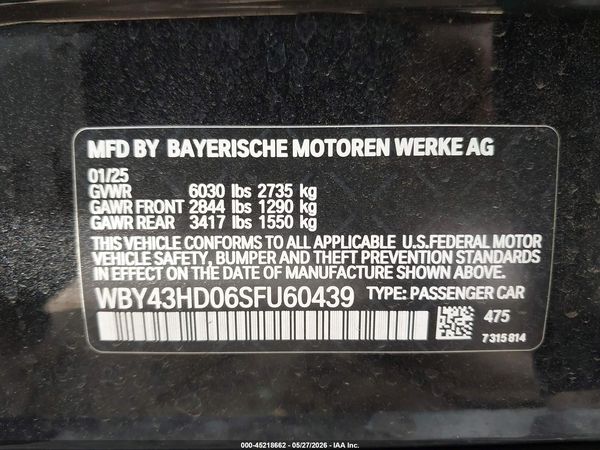 2025 BMW I4 GRAN COUPE XDRIVE40