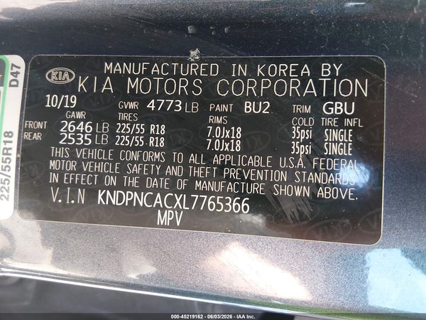 2020 KIA SPORTAGE EX