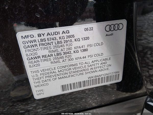 2022 AUDI SQ5