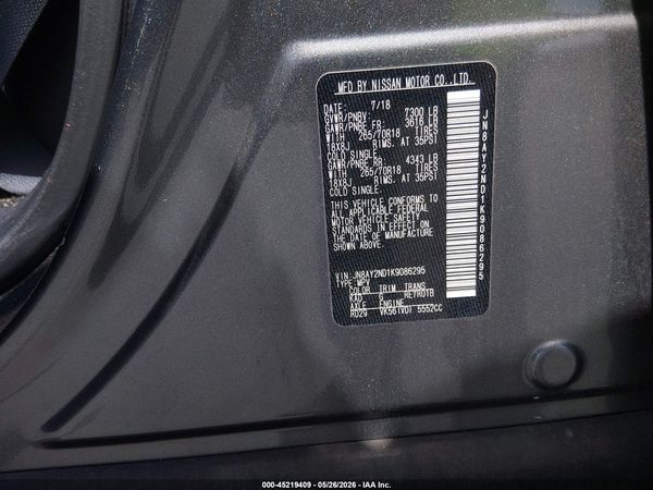 2019 NISSAN ARMADA SV