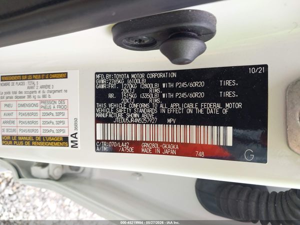 2022 TOYOTA 4RUNNER LIMITED