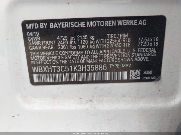 2019 BMW X1 XDRIVE28I