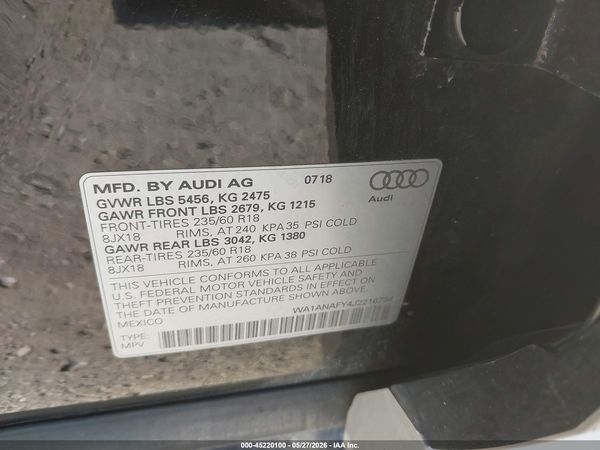 2018 AUDI Q5