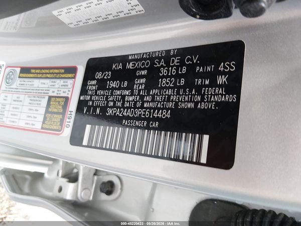 2023 KIA RIO S