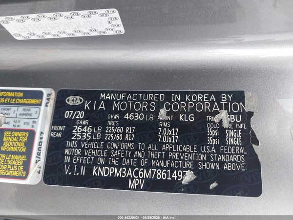 2021 KIA SPORTAGE LX
