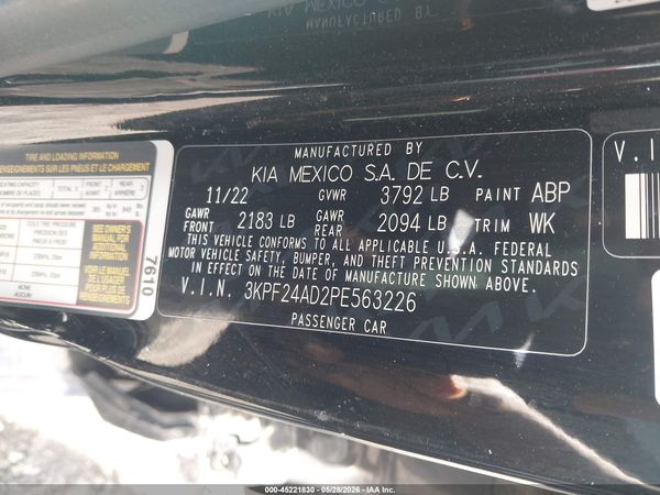 2023 KIA FORTE LXS