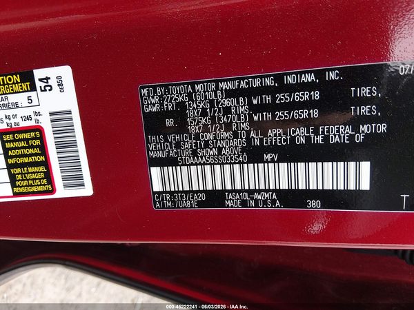 2025 TOYOTA GRAND HIGHLANDER XLE