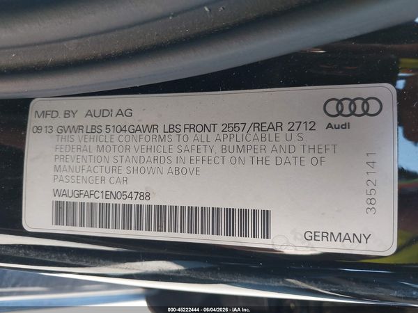 2014 AUDI A6 2.0T PREMIUM