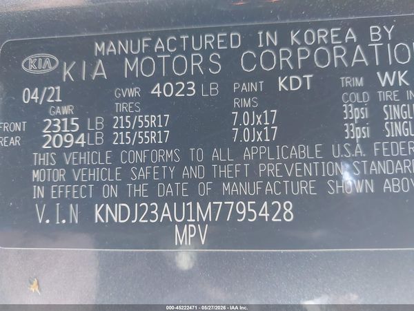 2021 KIA SOUL S