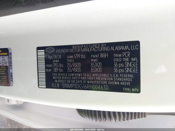 2024 HYUNDAI SANTA FE HYBRID LIMITED