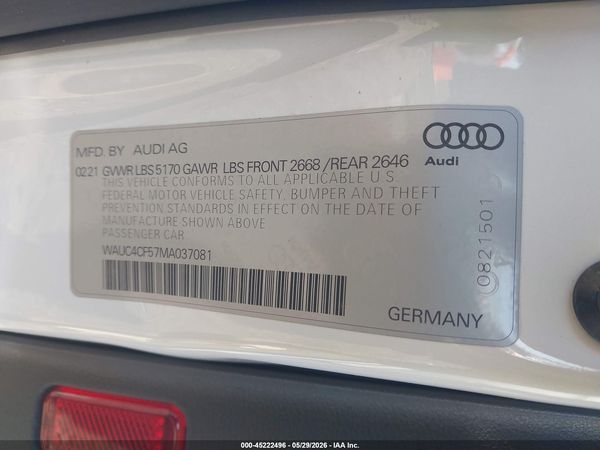 2021 AUDI S5 SPORTBACK