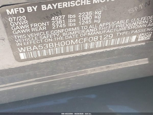 2021 BMW 530I