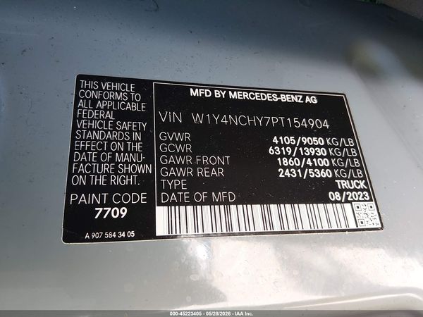 2023 MERCEDES-BENZ SPRINTER 2500
