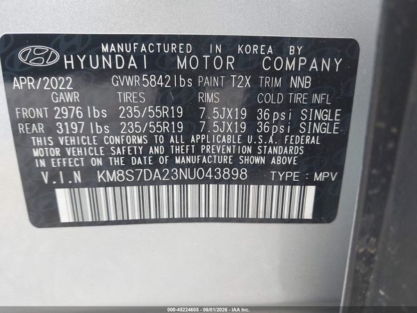 2022 HYUNDAI SANTA FE PLUG-IN HYBRID LIMITED