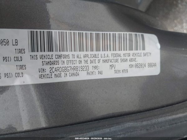 2017 DODGE GRAND CARAVAN SE PLUS