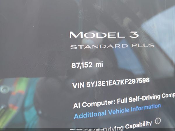 2019 TESLA MODEL 3