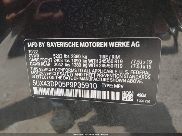 2023 BMW X3 SDRIVE30I