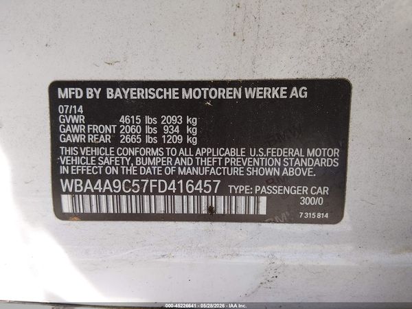 2015 BMW 428 GRAN COUPE
