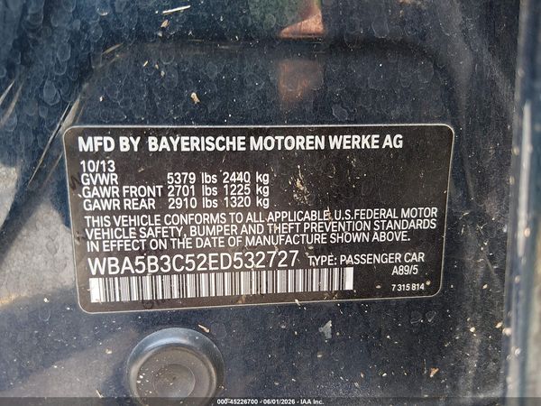 2014 BMW 535I XDRIVE