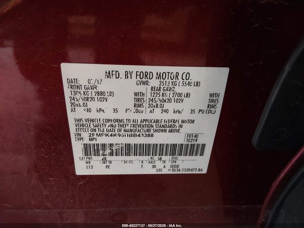 2017 FORD EDGE TITANIUM