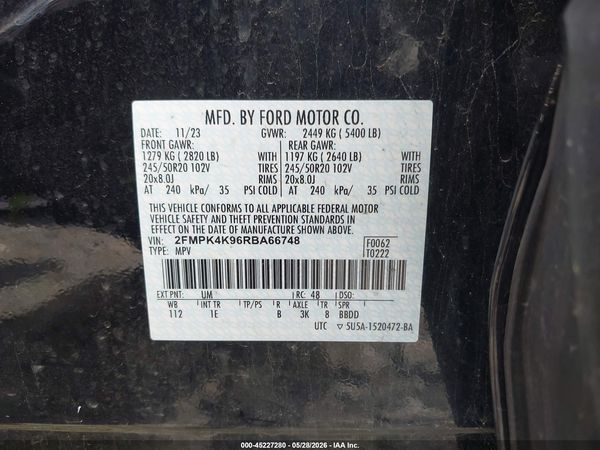 2024 FORD EDGE TITANIUM — I9