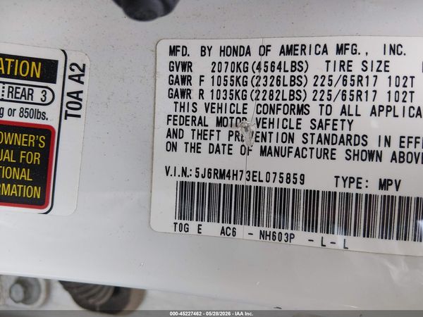 2014 HONDA CR-V EX-L