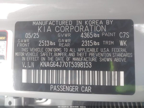 2026 KIA K5 GT-LINE FWD