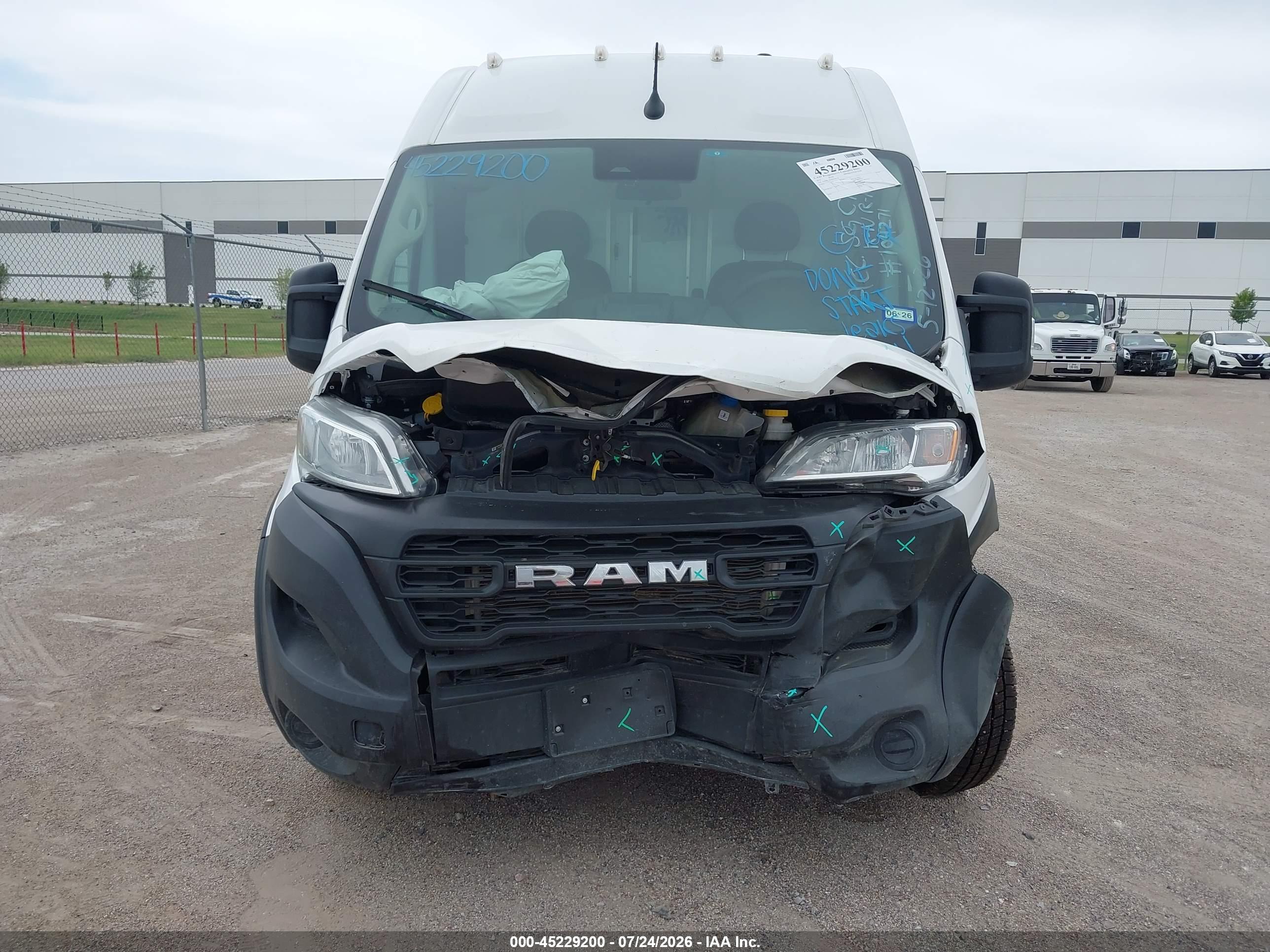 2023 RAM PROMASTER 2500 HIGH ROOF 159 WB