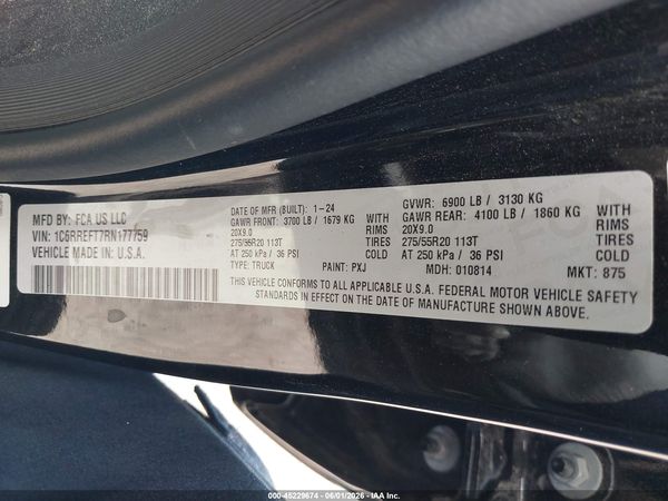 2024 RAM 1500 LONE STAR  4X2 5'7 BOX