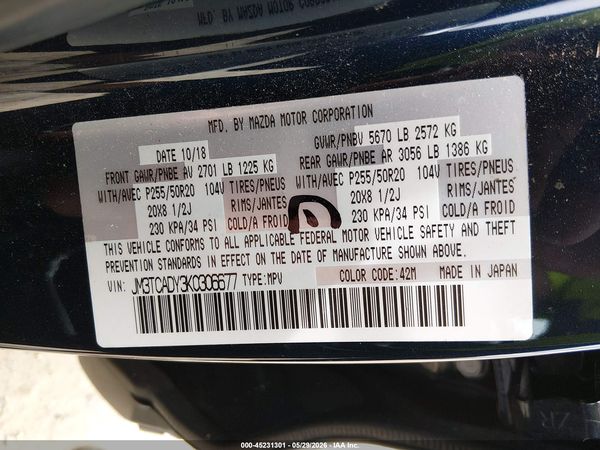 2019 MAZDA CX-9 GRAND TOURING