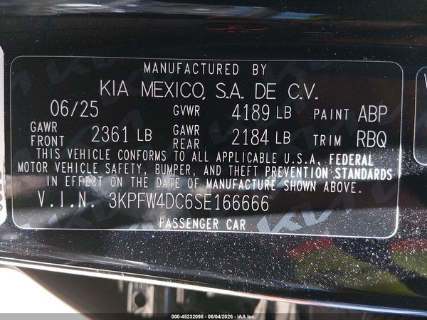 2025 KIA K4 GT-LINE TURBO