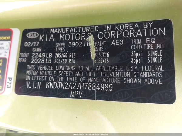 2017 KIA SOUL Base