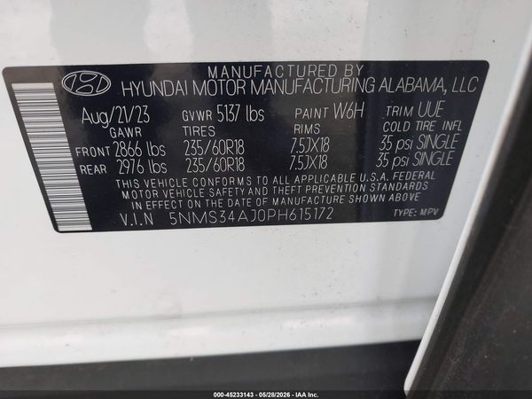 2023 HYUNDAI SANTA FE SEL