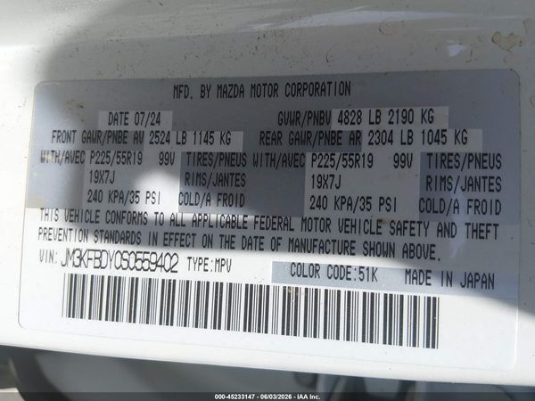 2025 MAZDA CX-5 2.5 TURBO PREMIUM