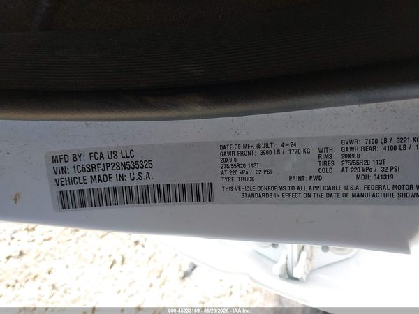 2025 RAM 1500 LARAMIE