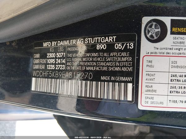 2014 MERCEDES-BENZ E 350 E350