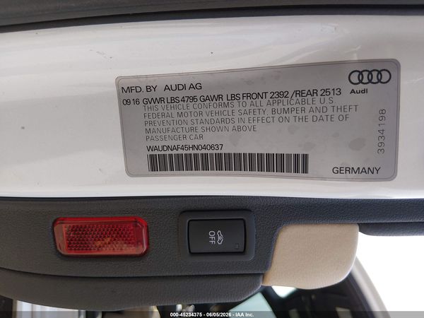 2017 AUDI A4
