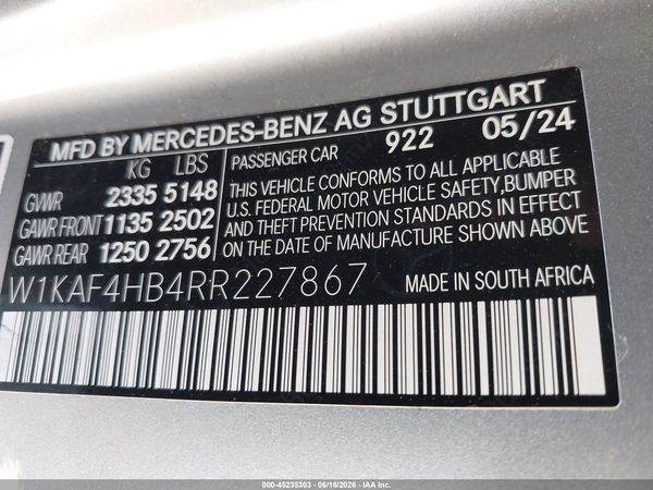 2024 MERCEDES-BENZ C 300