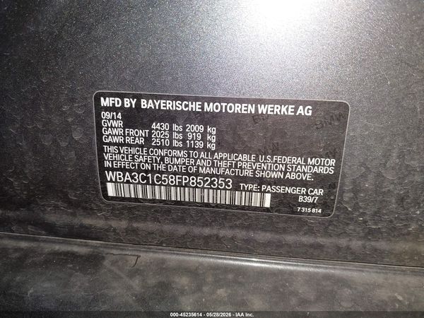 2015 BMW 328I