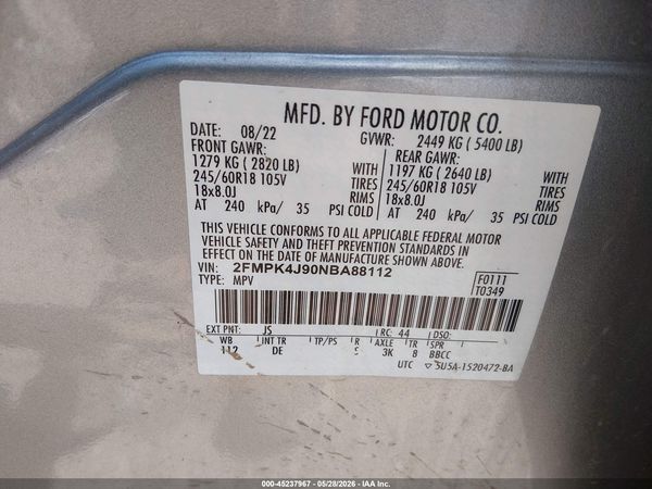 2022 FORD EDGE SEL