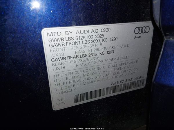 2021 AUDI Q3