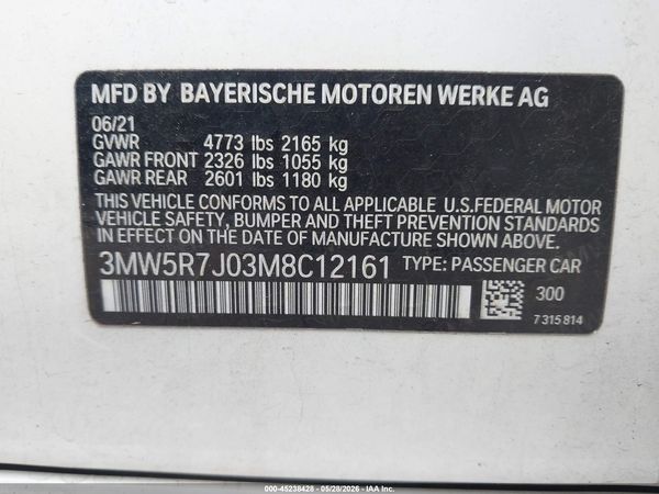 2021 BMW 330I XDRIVE