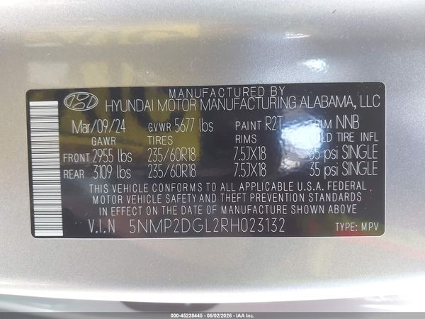 2024 HYUNDAI SANTA FE SEL