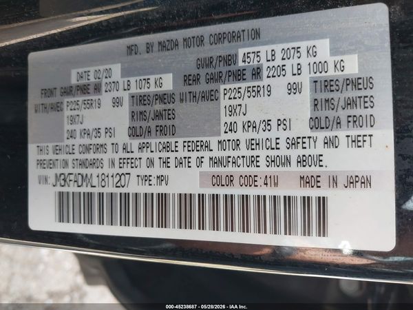 2020 MAZDA CX-5 GRAND TOURING