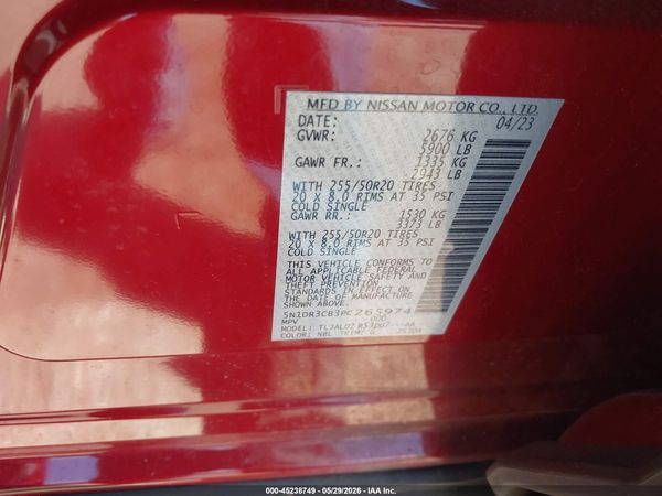2023 NISSAN PATHFINDER SL FWD