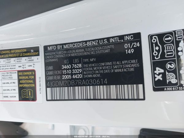 2024 MERCEDES-BENZ EQS 450 SUV EQS450+
