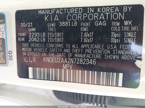 2022 KIA SELTOS S